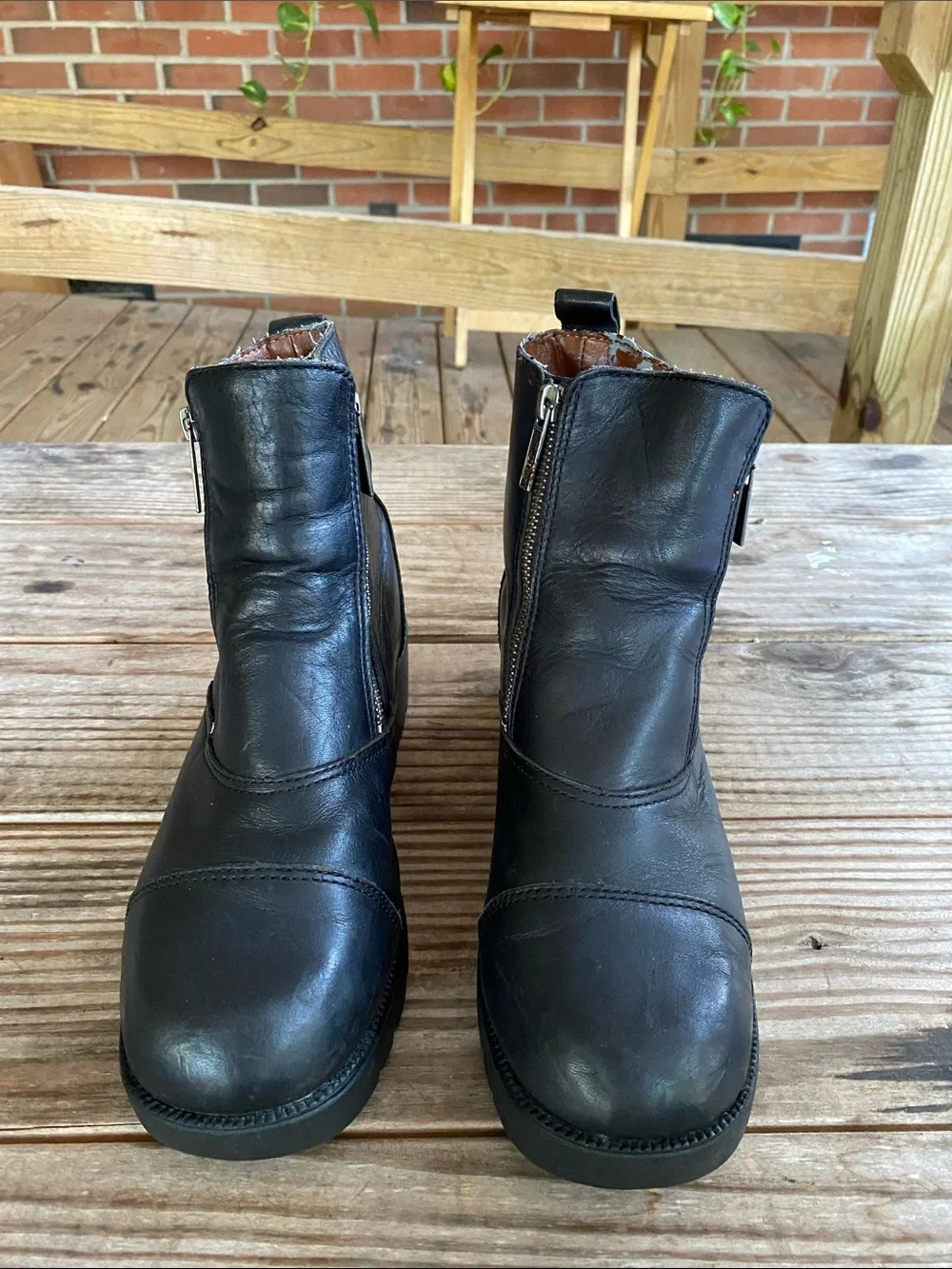 Women’s Harley Davidson Starter Switch Black Leather Boots Size 9